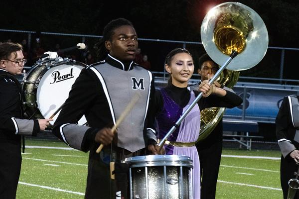 Meade High School Marching Band Performing